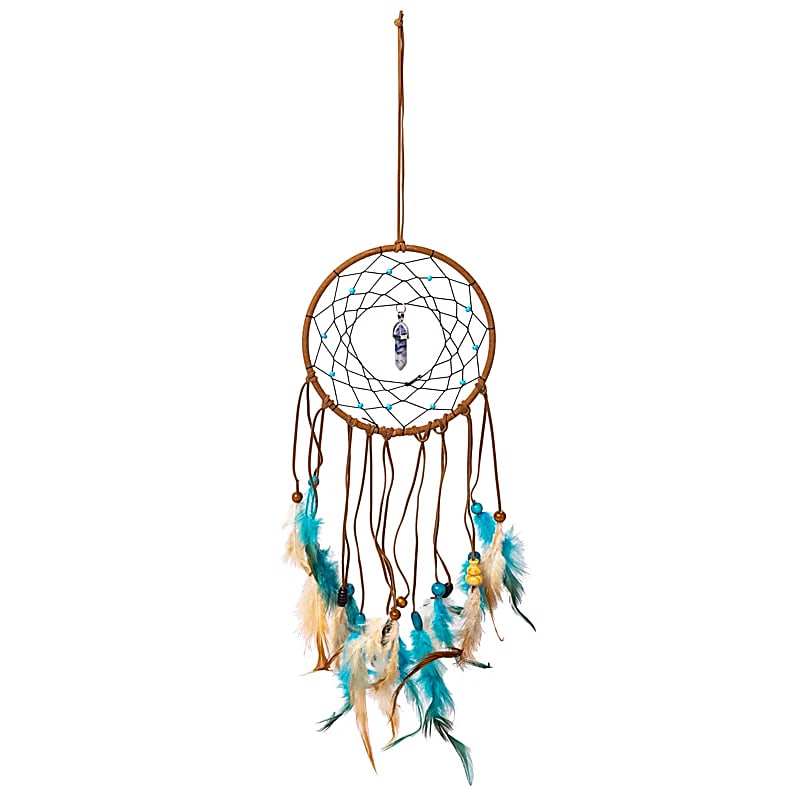 Atrapasueños de Sodalita con péndulo ±13x45cm