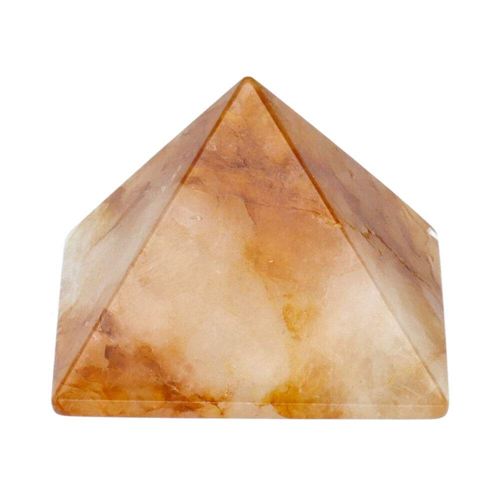 Pirámide de Cuarzo Sanador Dorado 2.5 cm