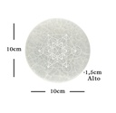 Placa de Selenita con Metatron Grabado 10 cm