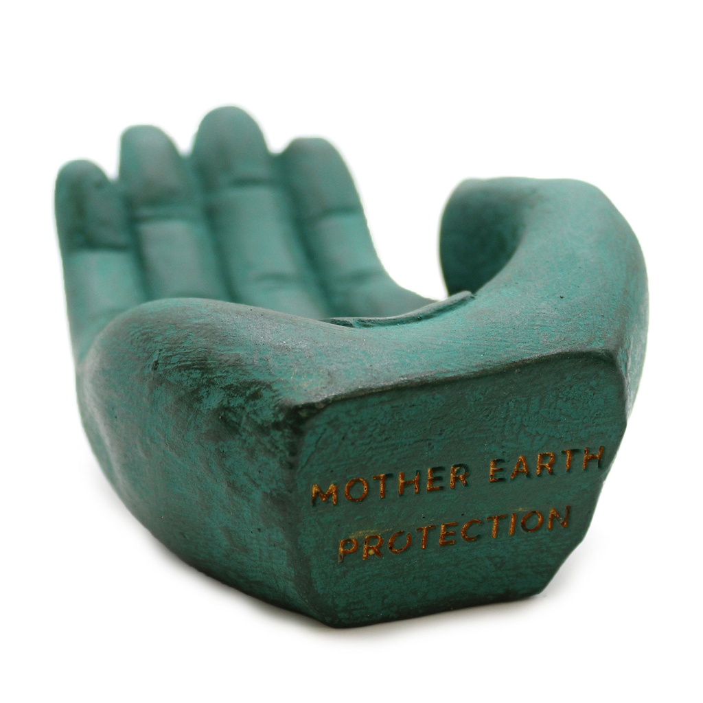 Quemador de Incienso Mano Tierra Protectora