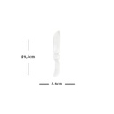 Cuchillo Ritual Selenita Largo - Espiral (25cm)