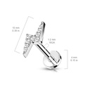 Labret con Rayo y Joyas