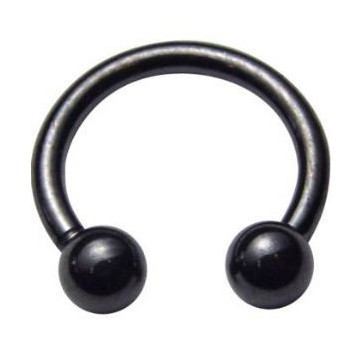 Circular Barbell en Acero Negro de 3.2 mm