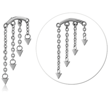 Labret con Cadena Modelo Nº2