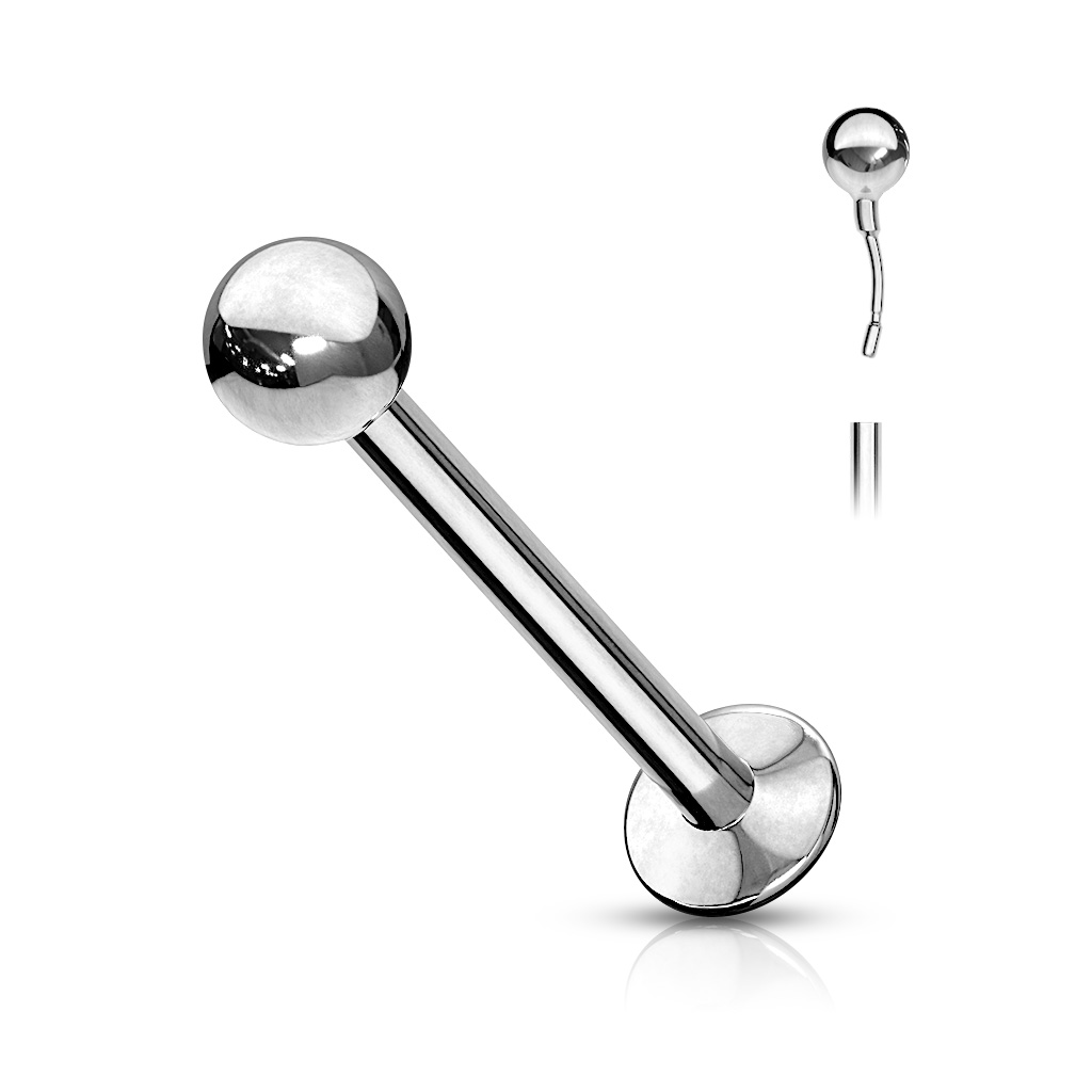 Mini Labret con Bola a Presión