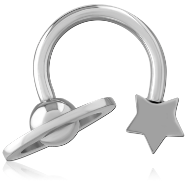 Circular Barbell con Estrella y Planeta