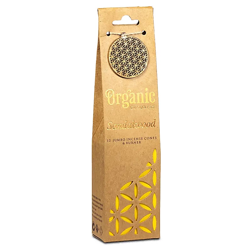 Organic Goodness Conos Incienso Frankincense + Quemador