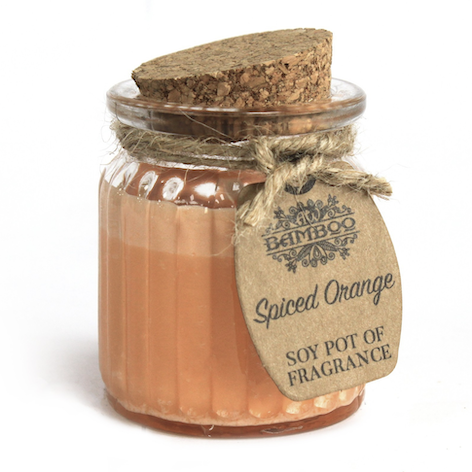 Vela de Cera de Soja Tarro - Naranja Especiada