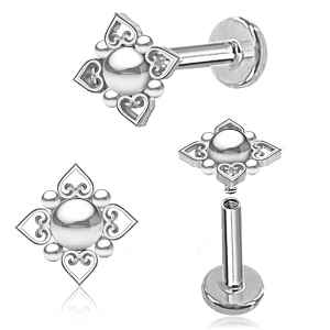 Labret con Flor Étnica