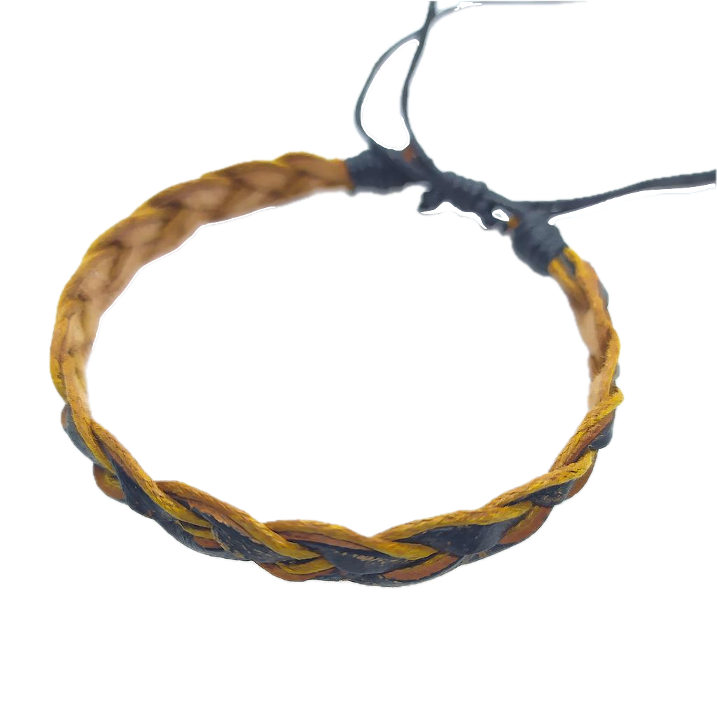 Pulsera de Cuero Trenzado