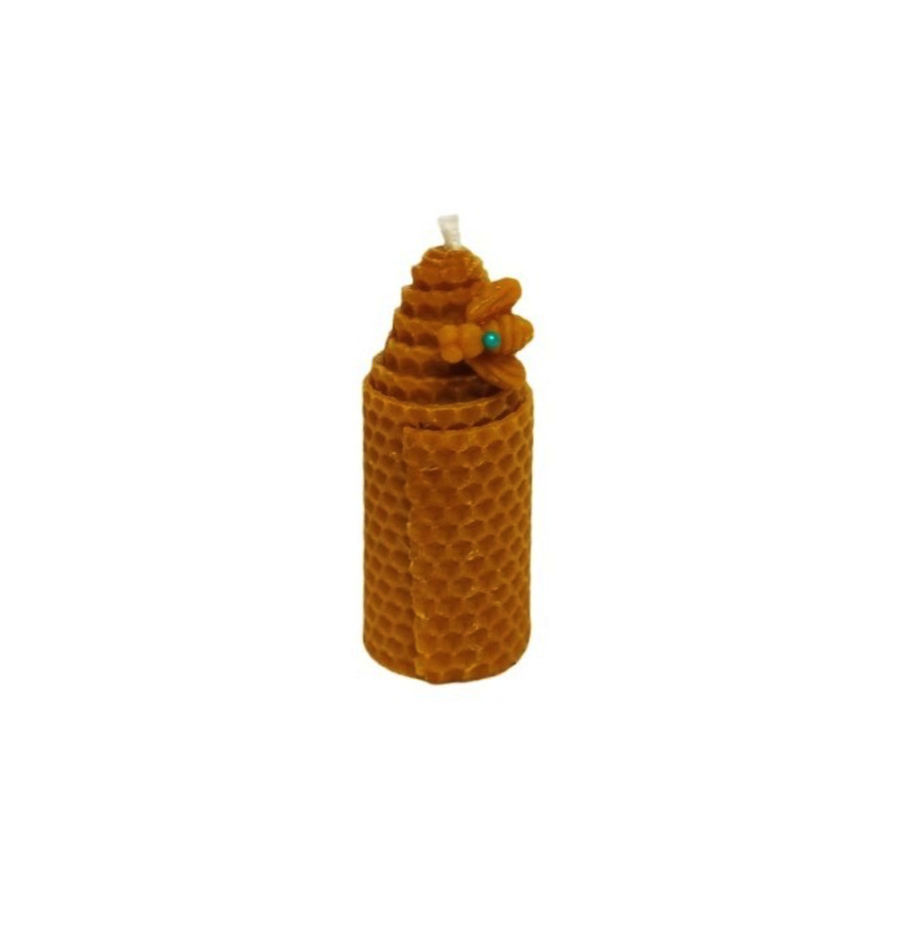 Vela de Miel Panal con Abeja
