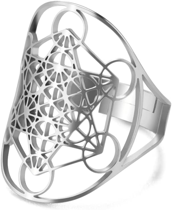 Anillo con Cubo de Metatrón