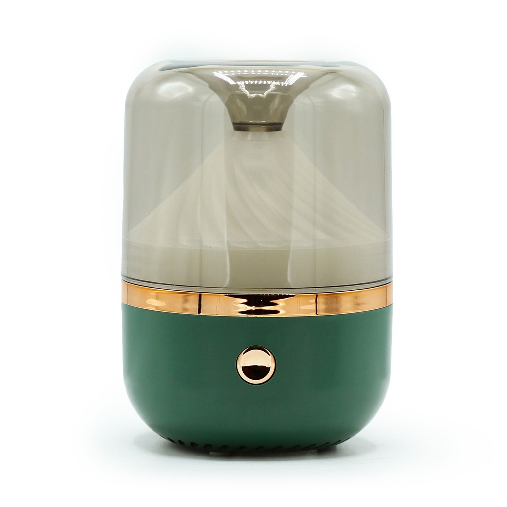 Humidificador Verde y Bronce