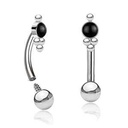 Micro Banana de Acero con Bolitas y Onix