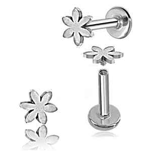 Labret con Flor