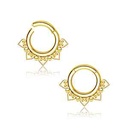 Clicker Dorado con Corazones y Bolitas de 2 mm