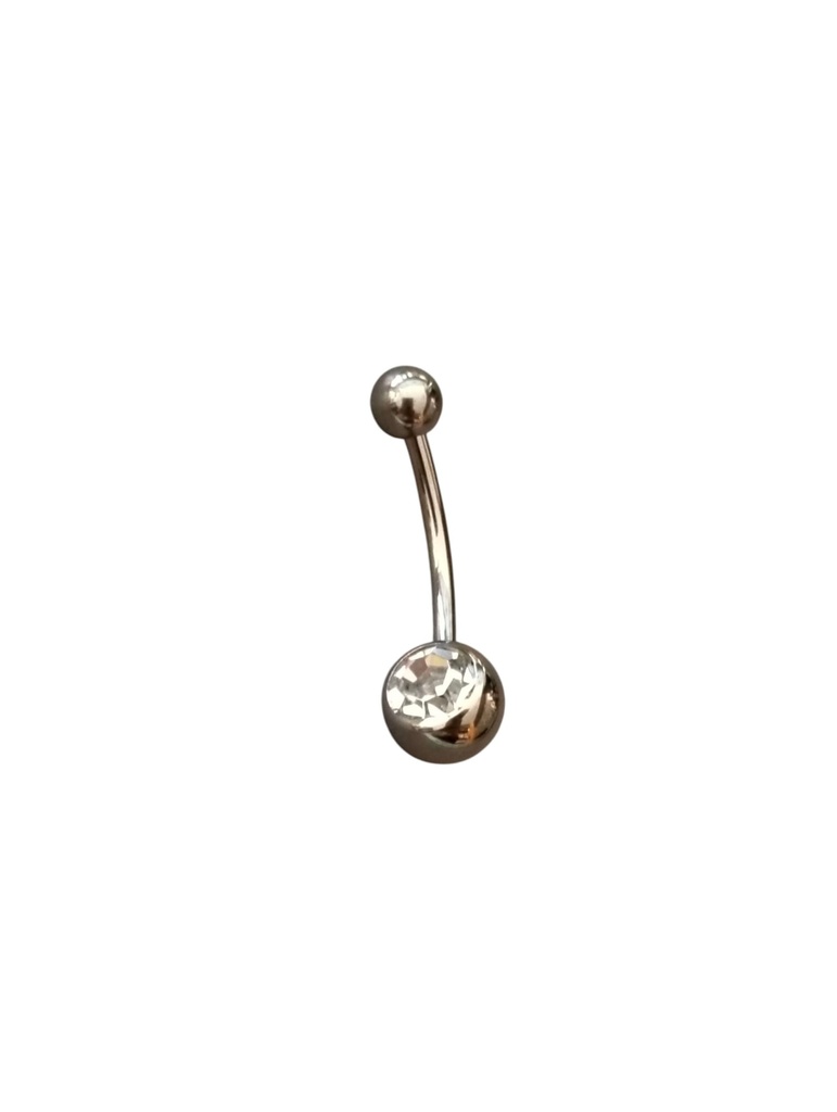 Navel de Titanio en su color con 1 Joya (14 mm)