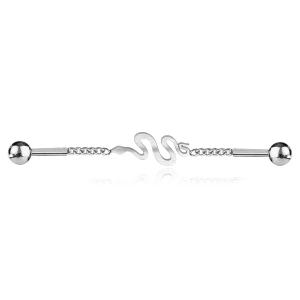 Barbell Industrial con Cadena y Serpiente