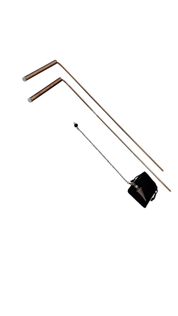 Varillas de Radiestesia en cobre con Péndulo