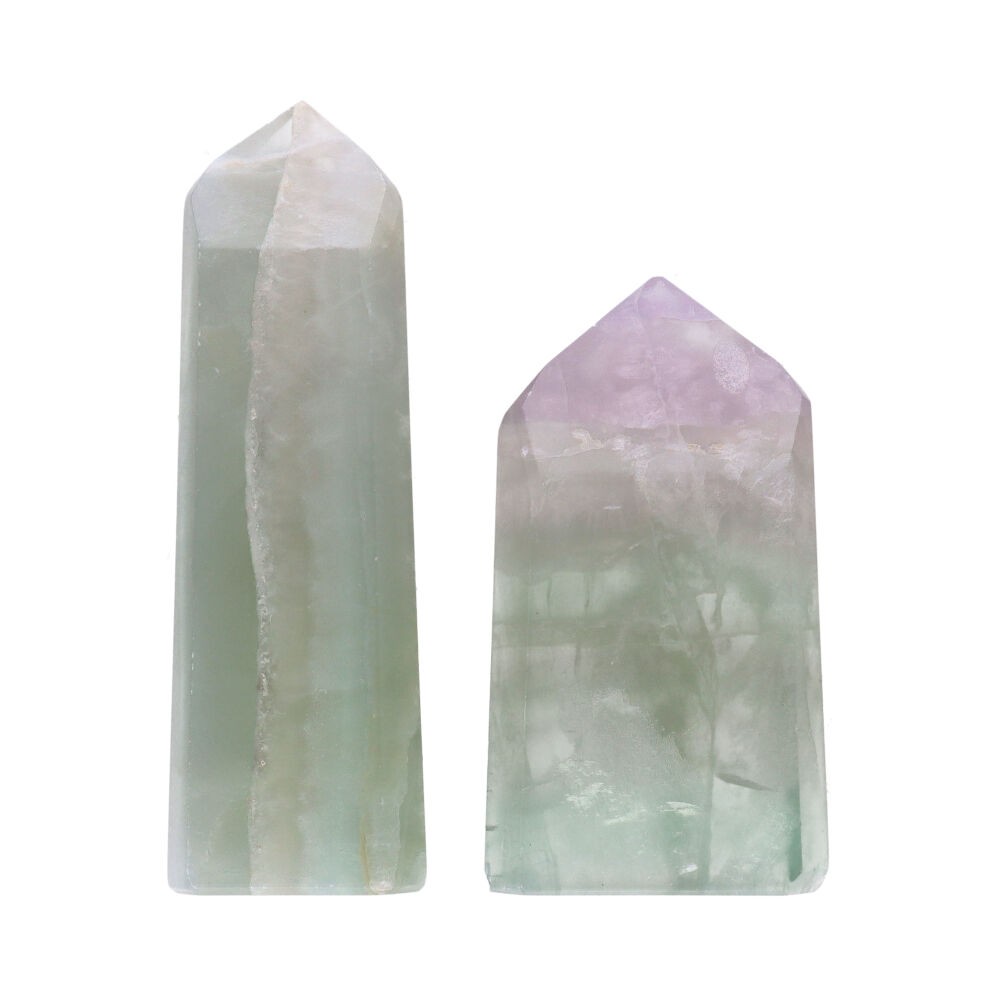 Punta Pulida de Fluorita Arcoíris