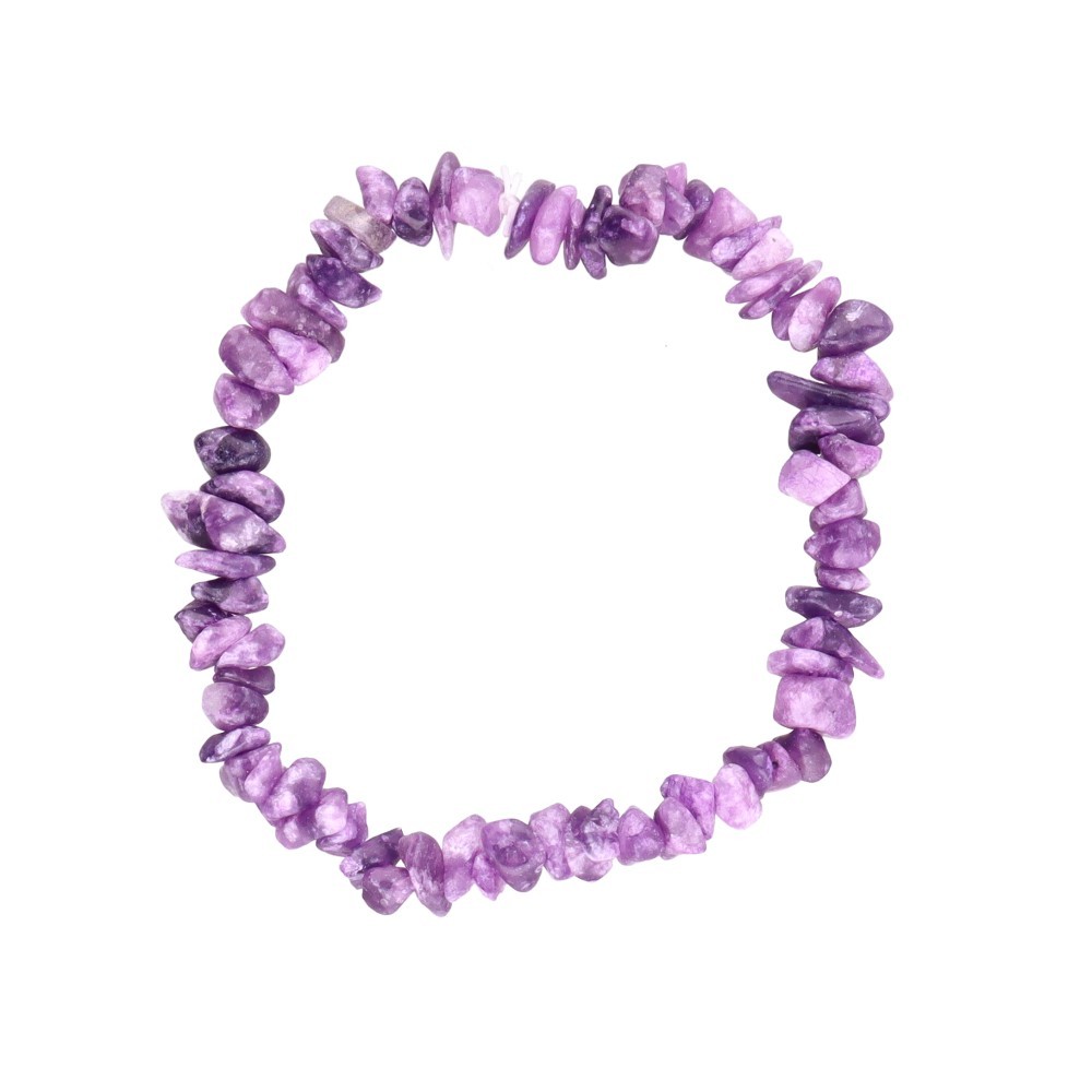 Pulsera Chips Pequeña de Lepidolita