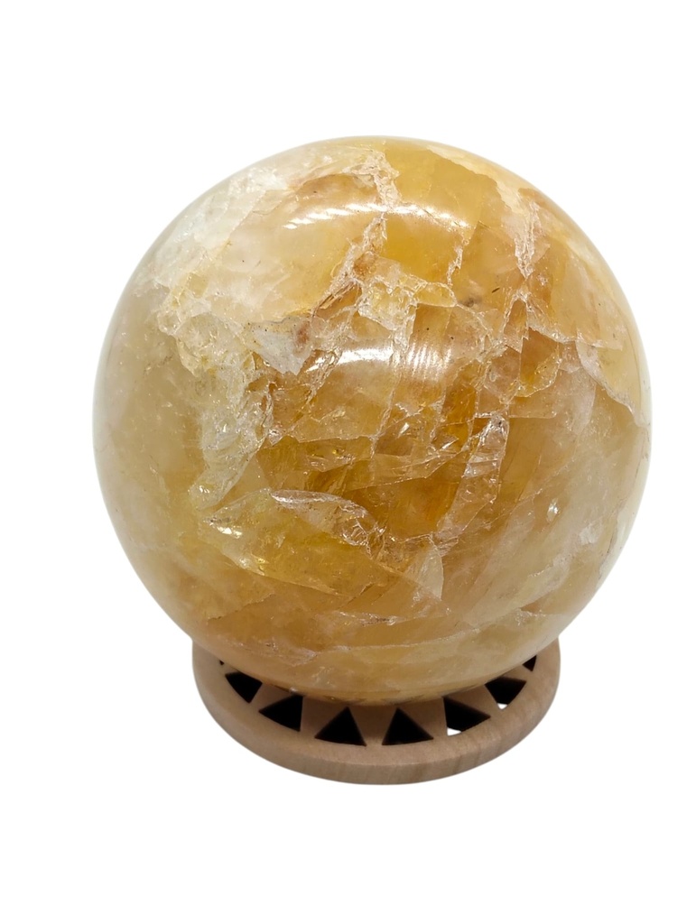 Esfera de Cuarzo Sanador Dorado (7cm)