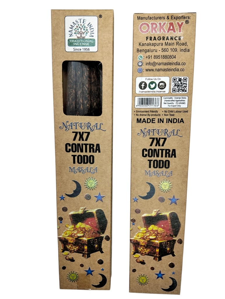 Incienso Namaste India Natural 7x7 CONTRA TODO