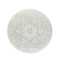 Placa de Selenita con Metatron Grabado 10 cm