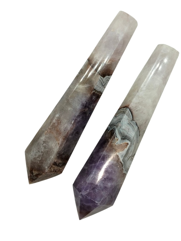 Vara pulida de Ágata Amatista