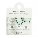 Conjunto de Anillos de Espíritu Ninfa - Espíritu del Bosque