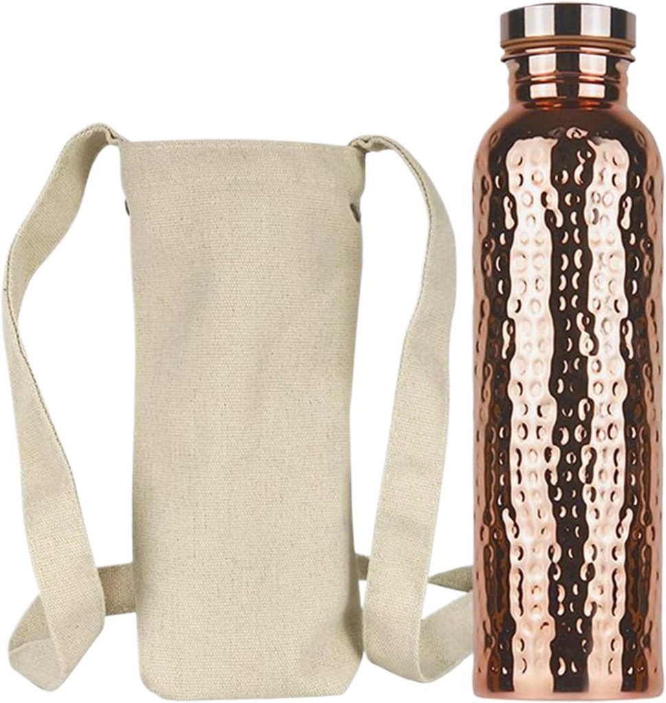 Botella de Cobre  Martilleado 100%