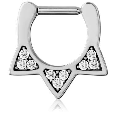 Clicker recto con Joyas Triangulares