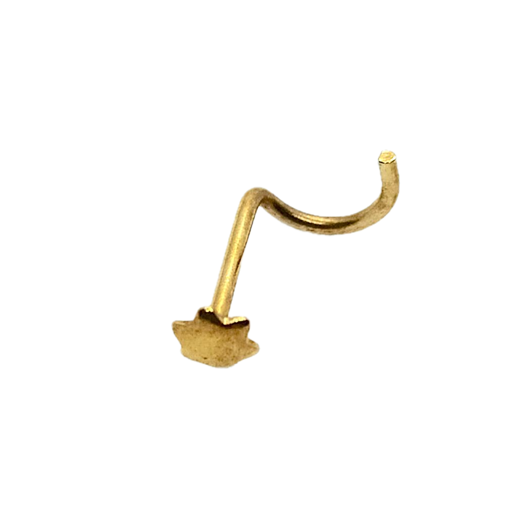 Nostril de Oro con Flor 18K