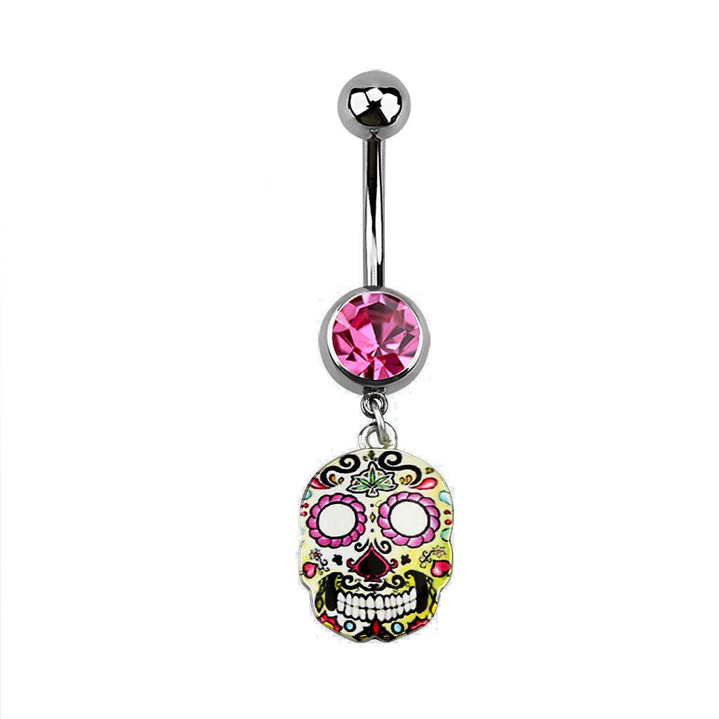 Navel con Calavera Mexicana