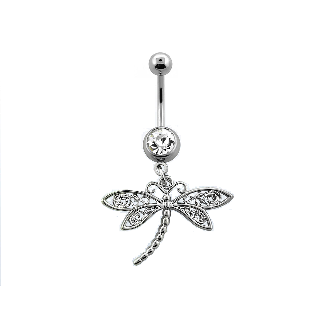 Navel con Libélula y Joya