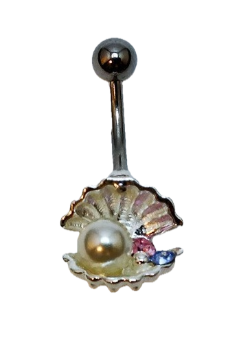 Navel de Plata con Almeja y Perla