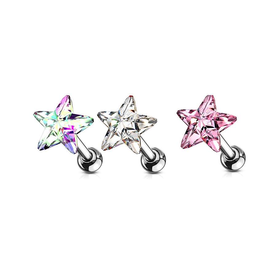 Barbell con Estrella de Colores