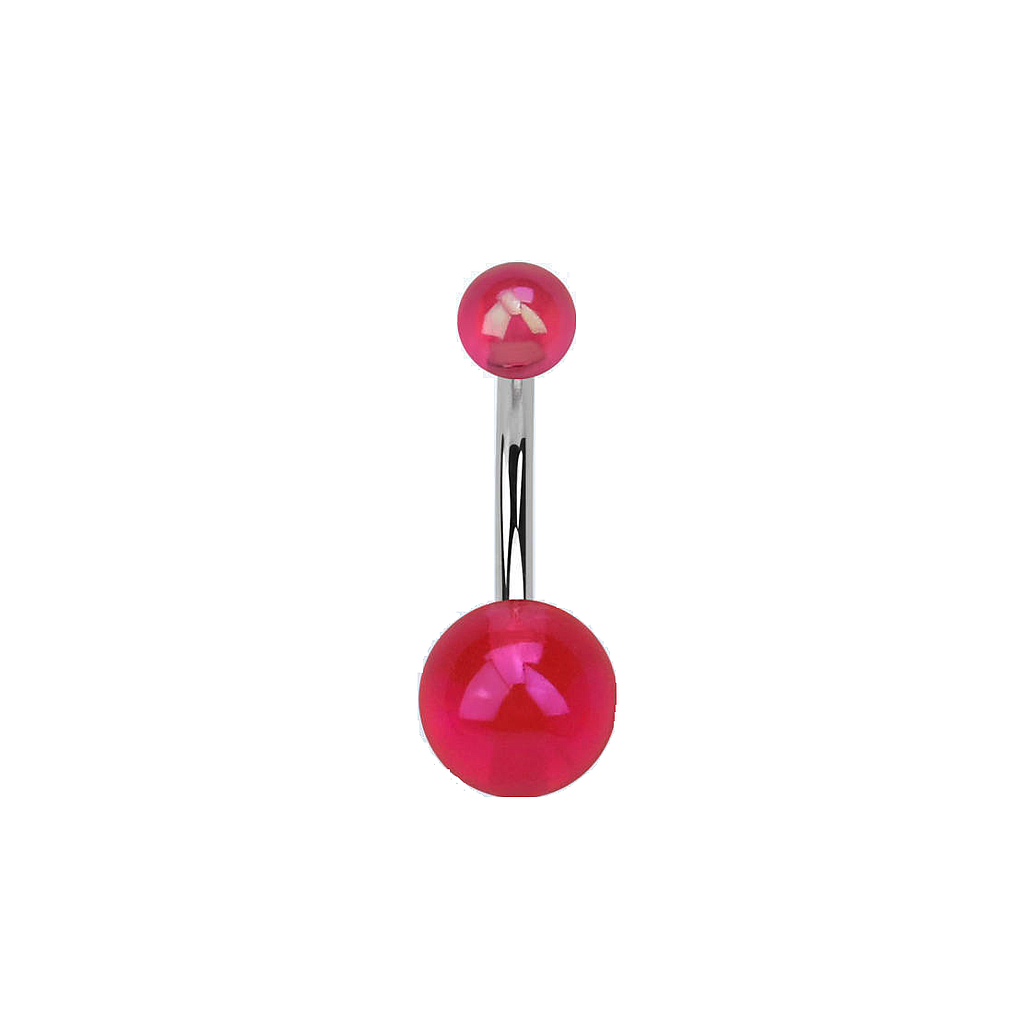 Navel de Acero con Bolas UV