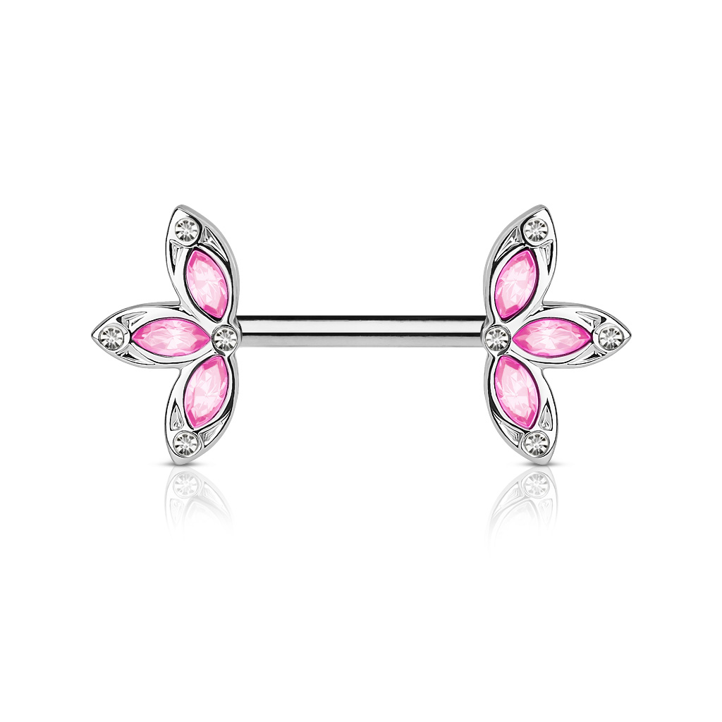 Barbell para Pezón con Joyas