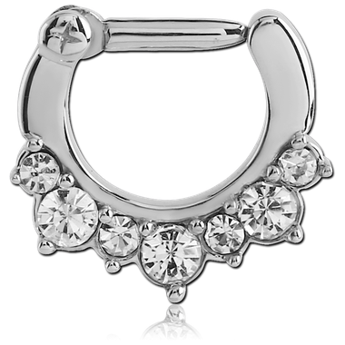 Clicker recto con Joyas Engarzadas