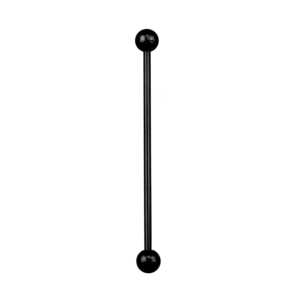 Barbell Industrial de Acero Negro de 1.6 mm