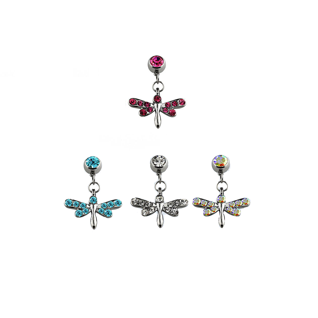 Navel con Libélula y Joyas