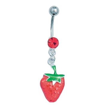 Navel con Colgante de Fresa