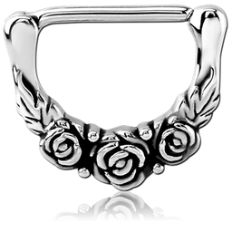 Clicker para Pezón con 3 Rosas