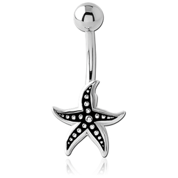 Navel de Acero con Estrella de Mar