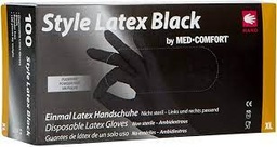 Guantes de Látex Style Latex Black sin Polvo (100 Unidades)