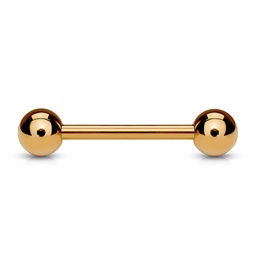 Barbell Industrial de Acero Oro Rosa de 1.6 mm