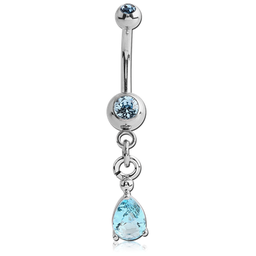 Mini Navel con Joya Celeste Colgando