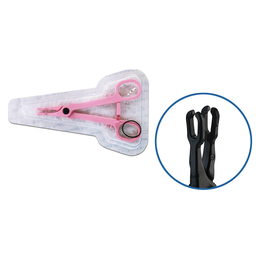Forceps Oval Abierto Desechable Esterilizado Negro (Unidad)