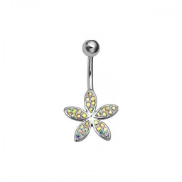 Navel con Flor de Cristal Australiano